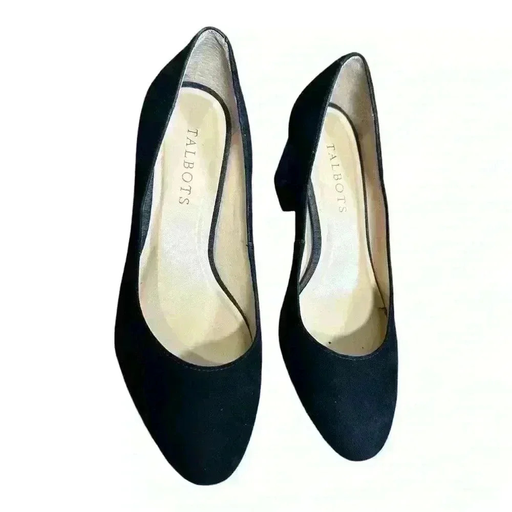 Talbots Isa Heels Block Tortoise Pattern Black Su… - image 4